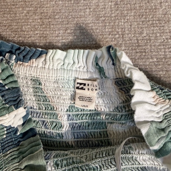 Billabong Forward Feelings Tropical Print Sleeveless Jumpsuit - Size Large - Picture 9 of 12